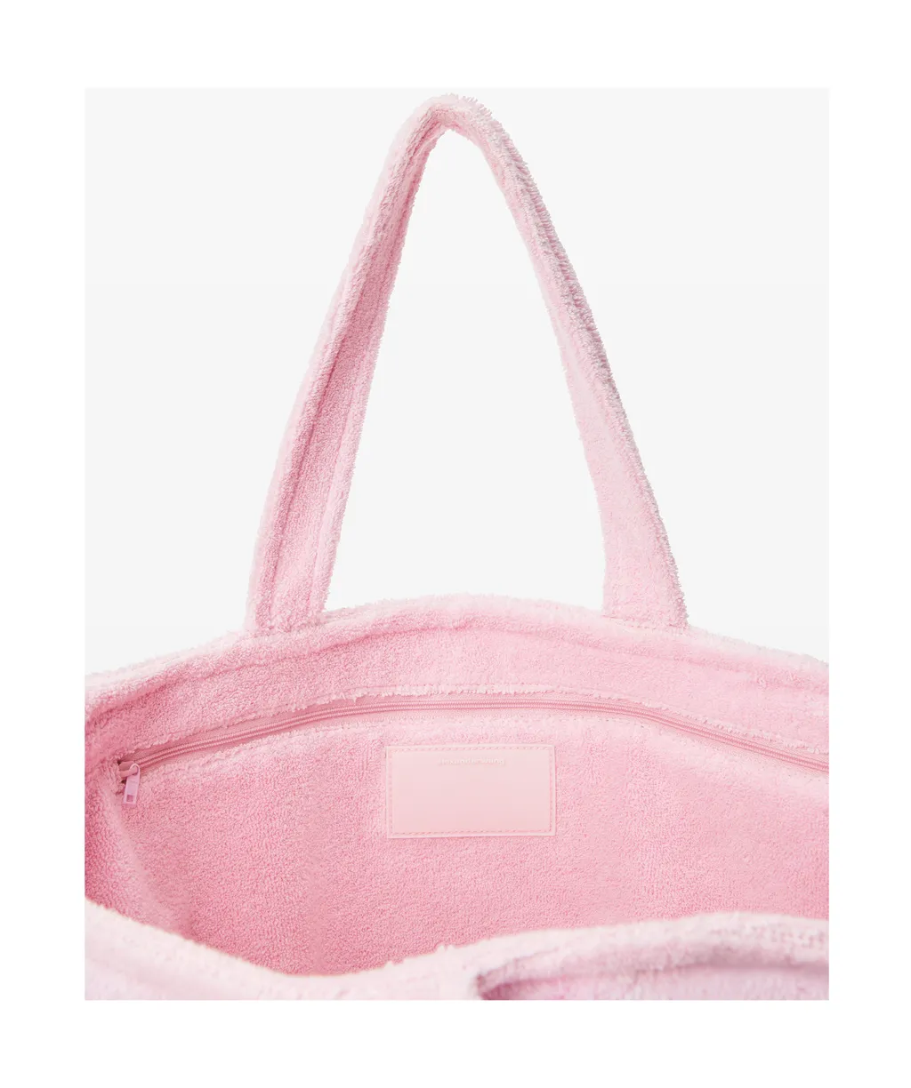 Large Fur Punch Tote Bag