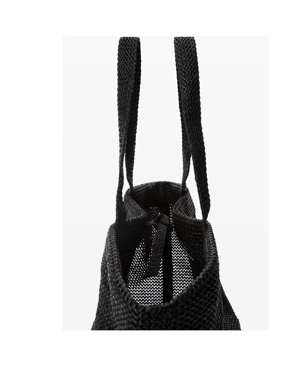 Logo Embossed Xl Punch Tote Bag