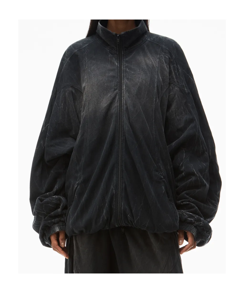 Pleated Motorcycle Jacket