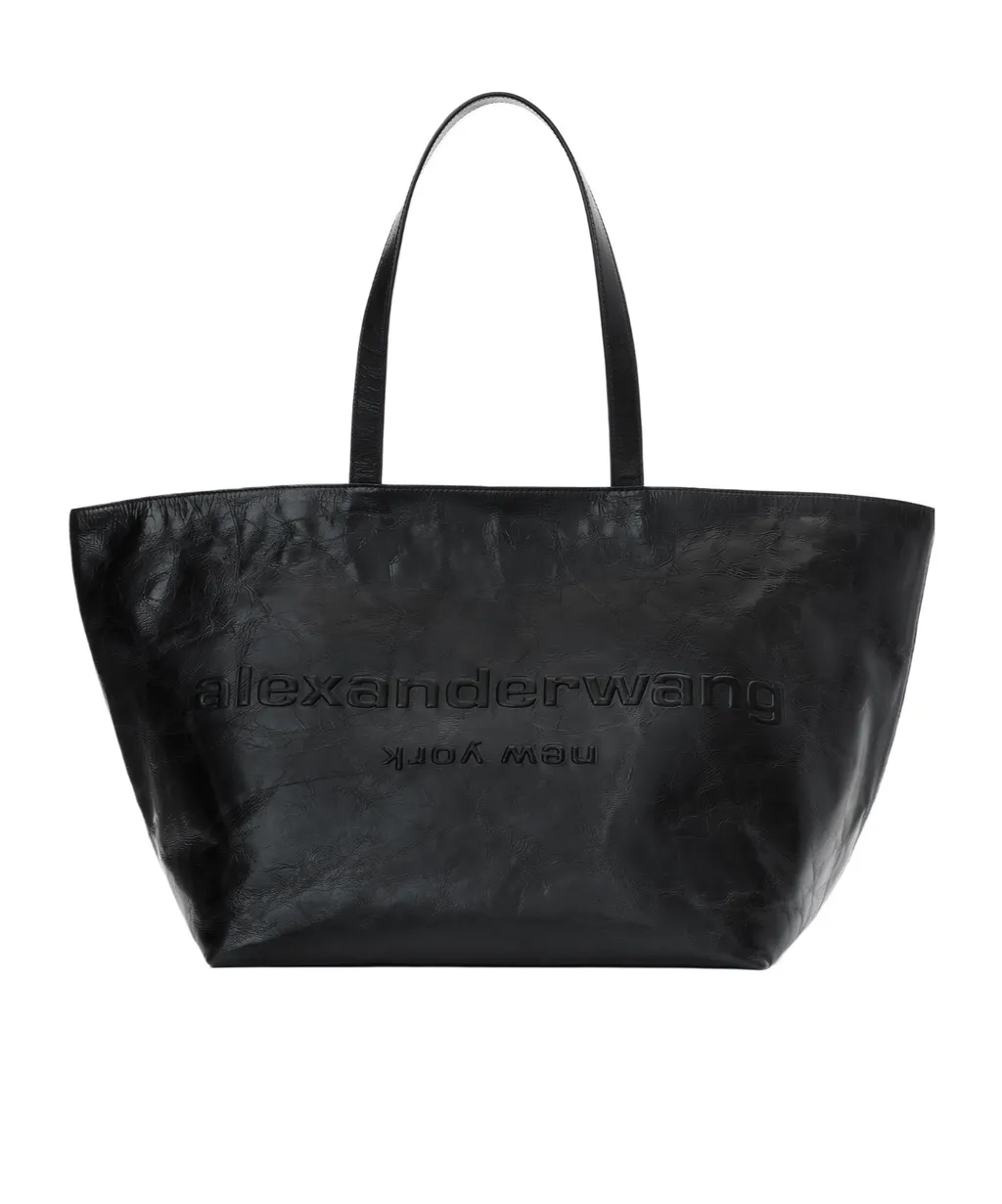Logo Embossed Tote Bag
