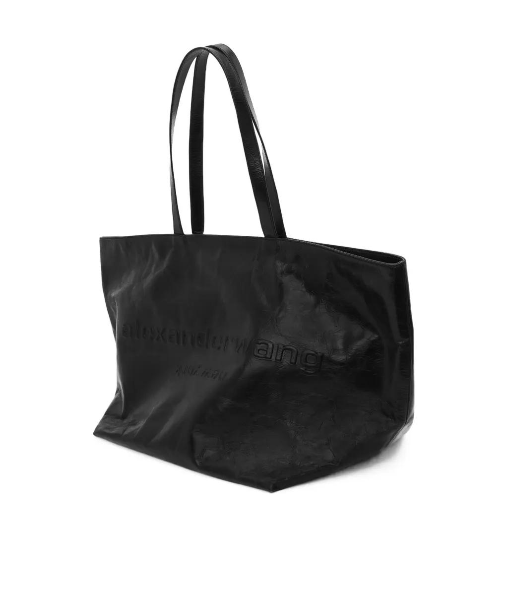 Logo Embossed Tote Bag