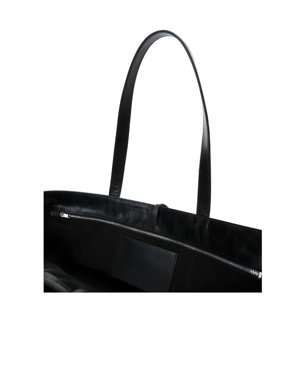 Logo Embossed Tote Bag