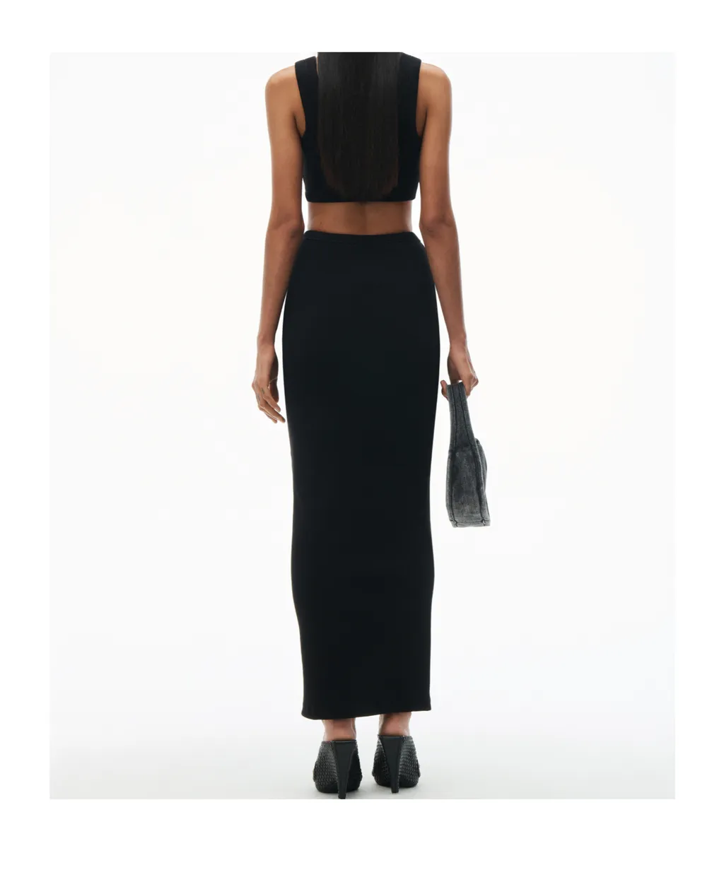 Side-Slit Maxi Skirt