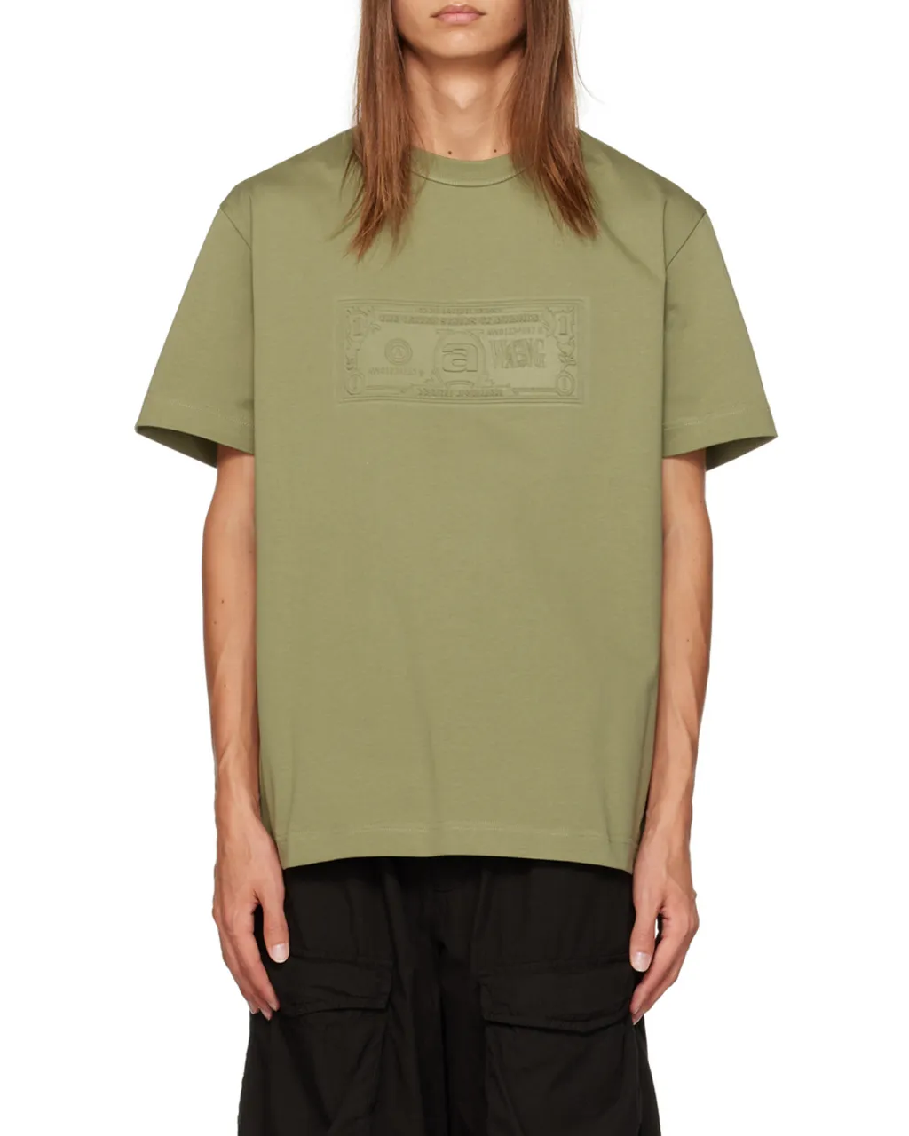Dollar Bill-Debossed T-Shirt
