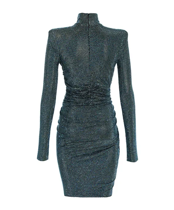 Rhinestone Trimmed Dress