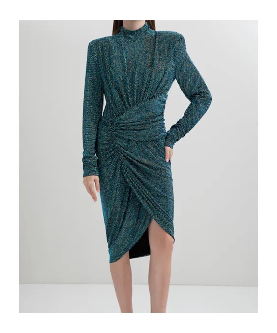 Rhinestone Trimmed Dress