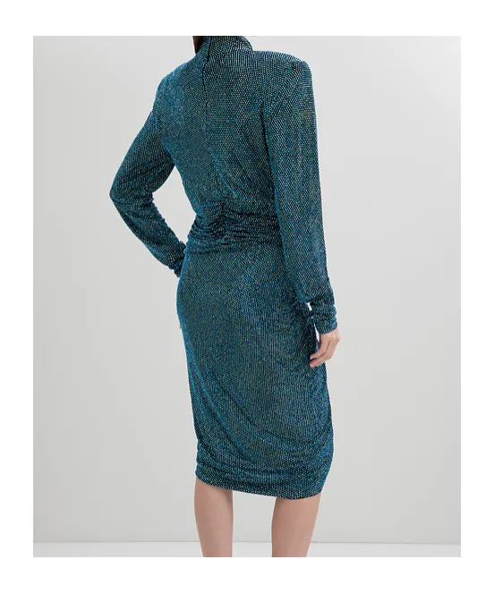 Rhinestone Trimmed Dress