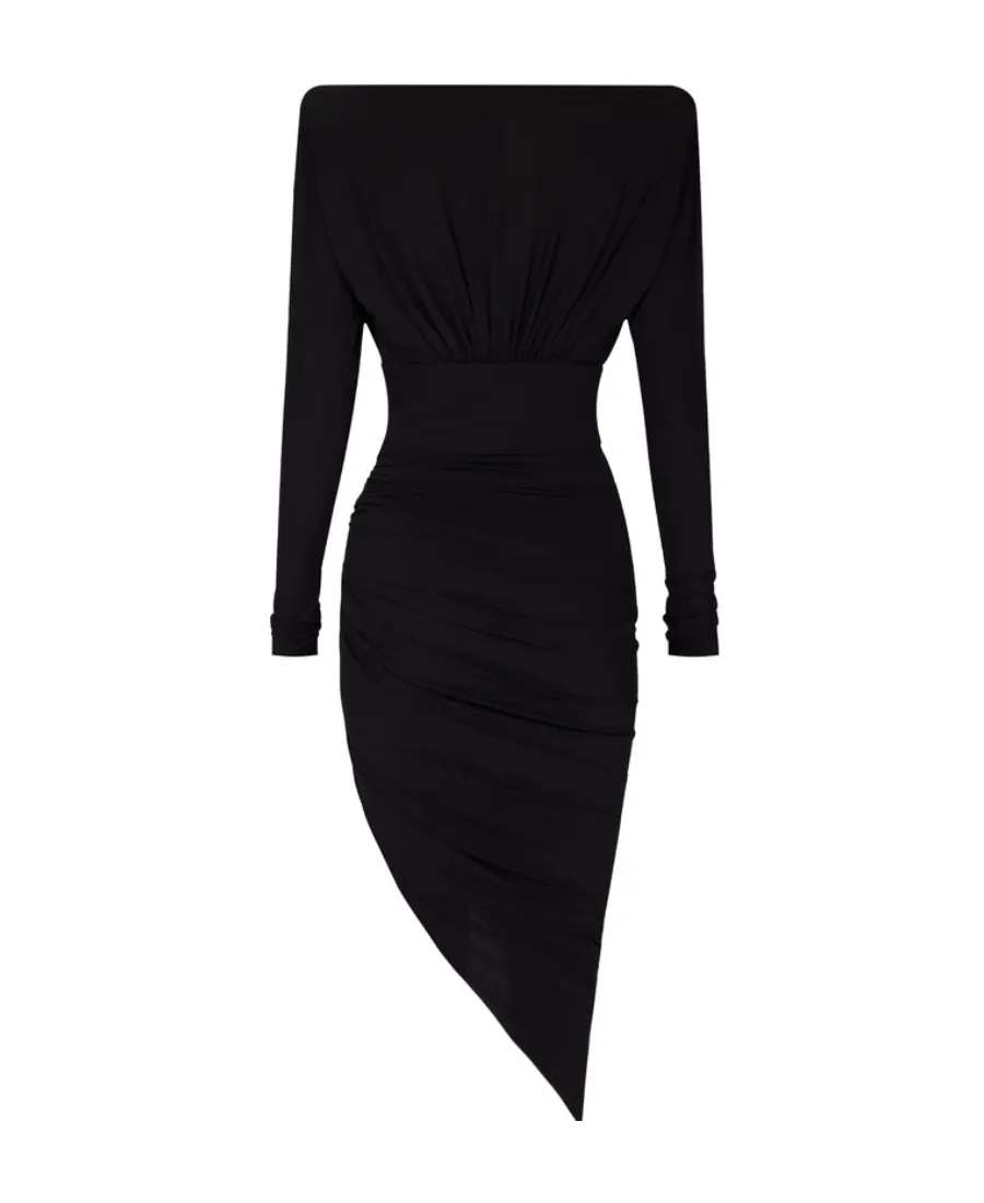 Asymmetric Midi Dress