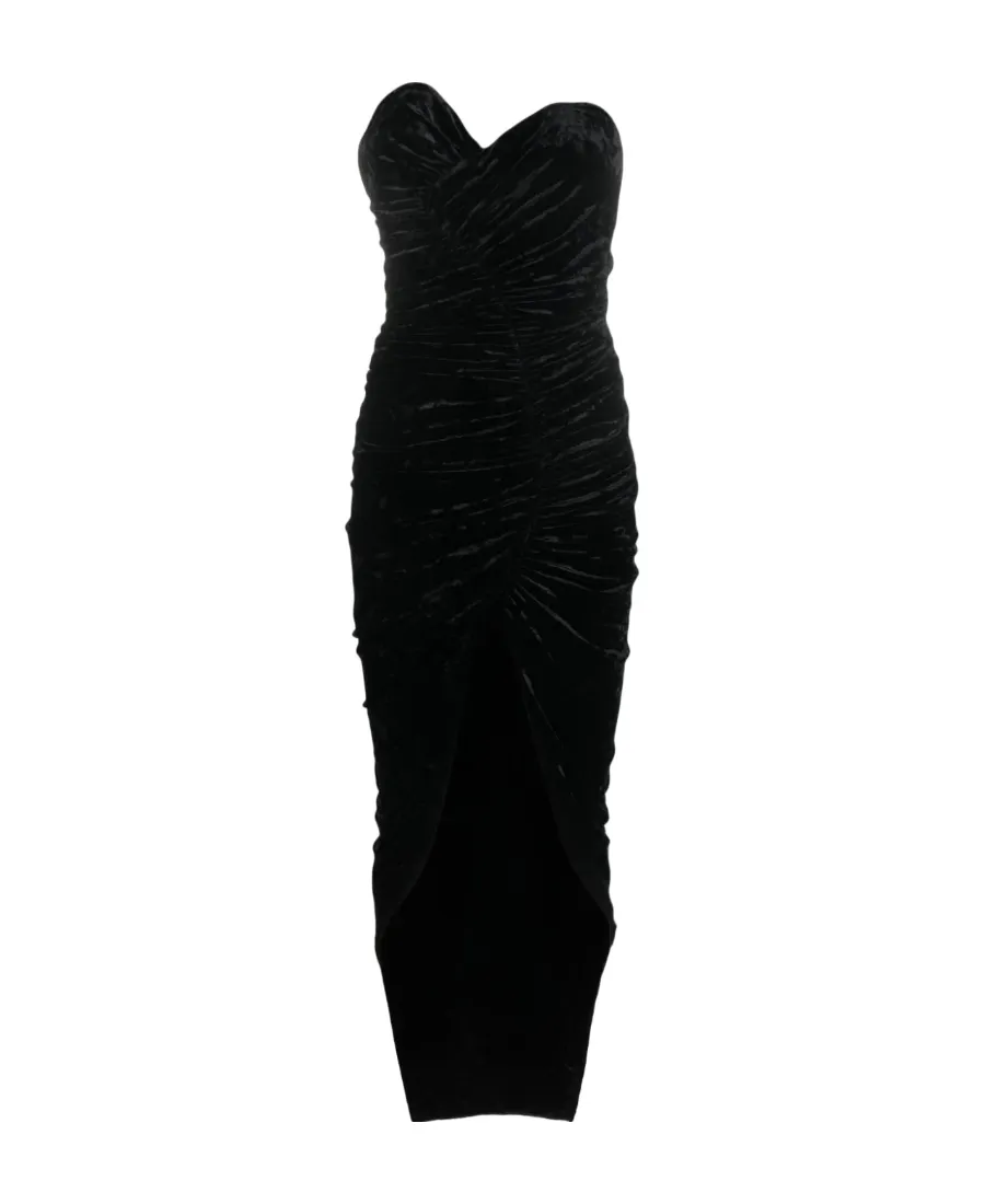 Heart-Shaped Collar Split Dress