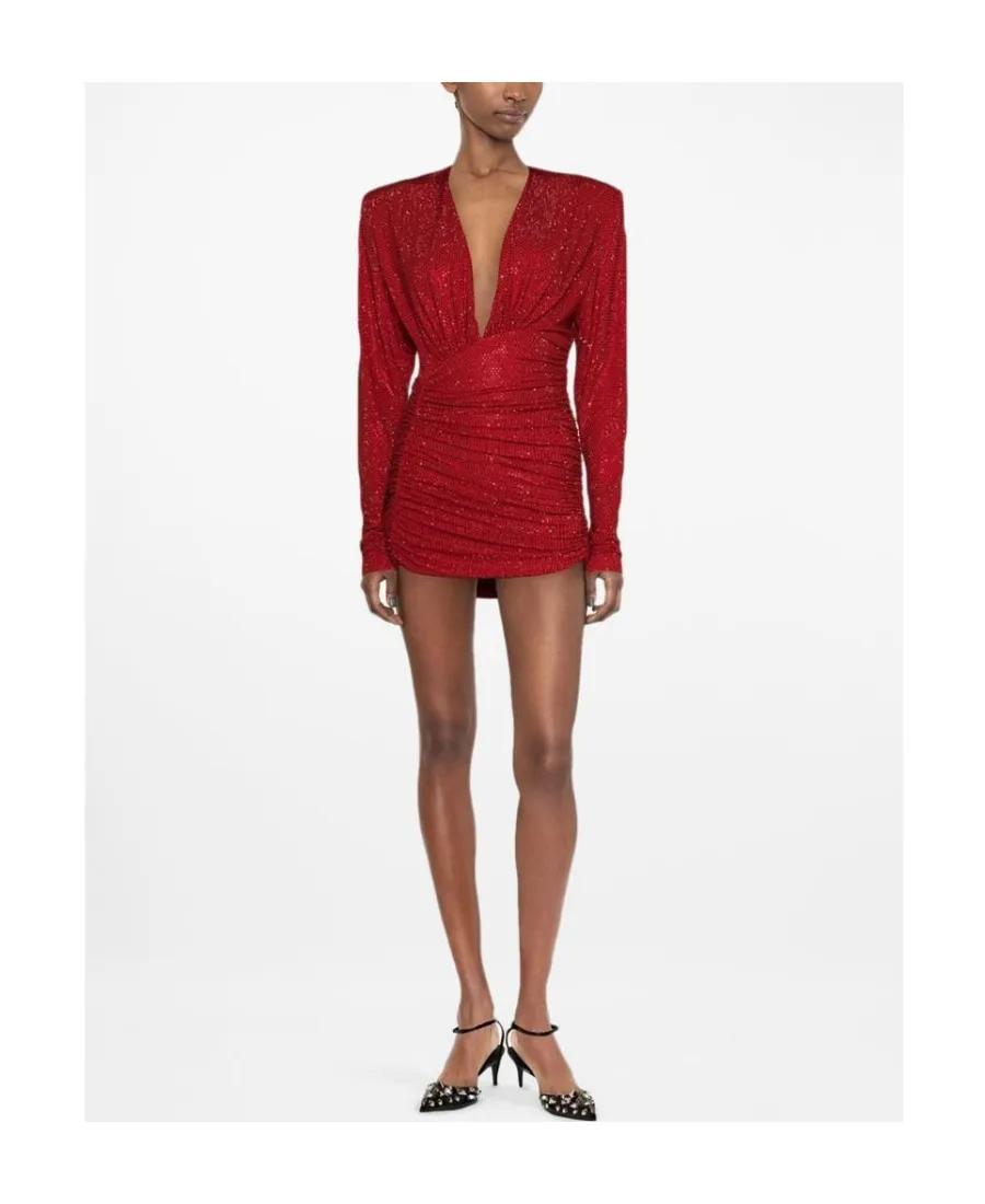 Crystal Embellished Mini Dress