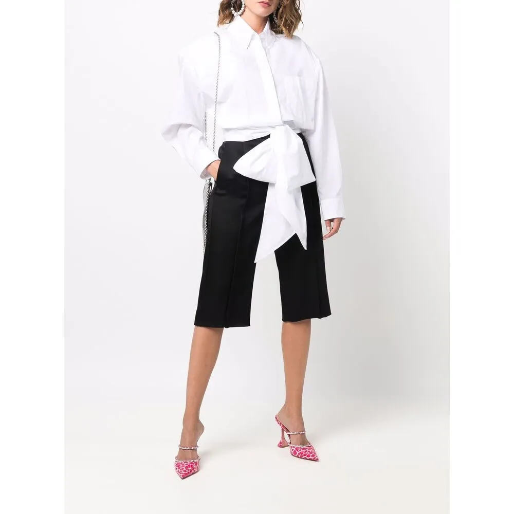 Tied-Waist Cotton Shirt