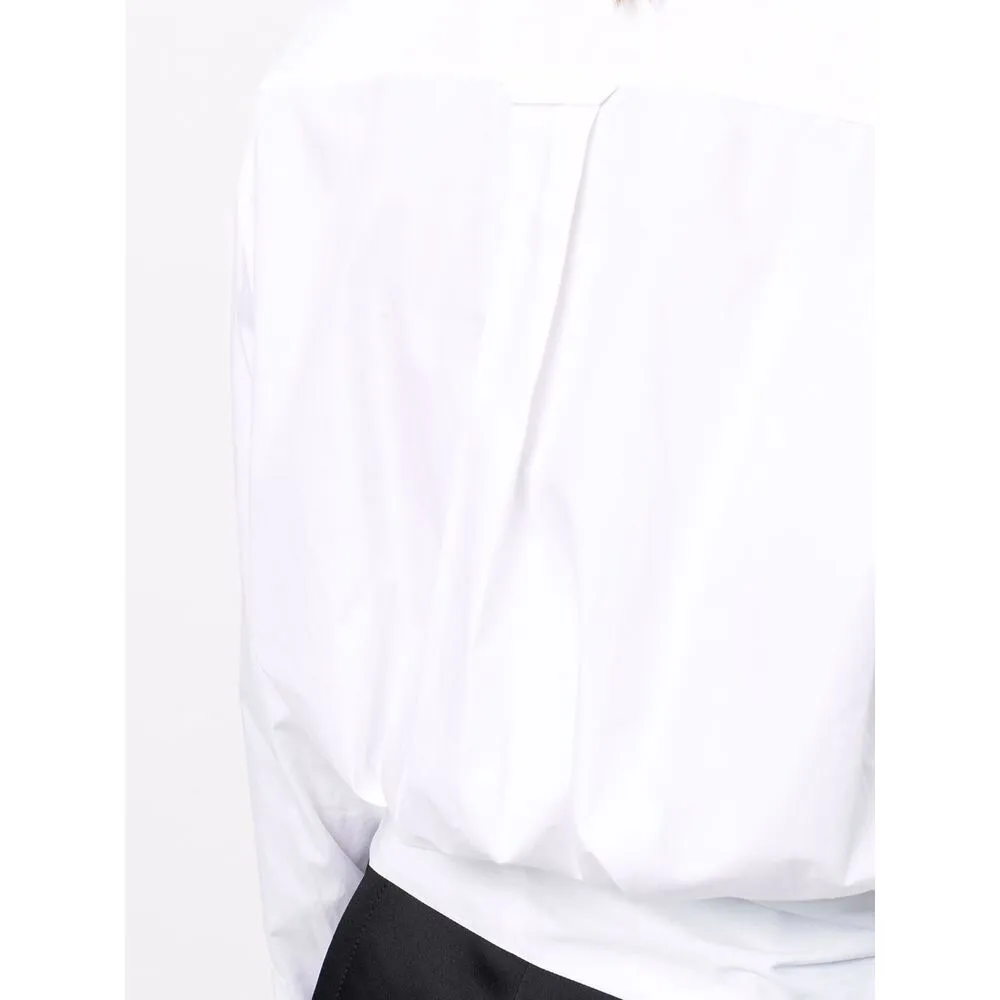 Tied-Waist Cotton Shirt
