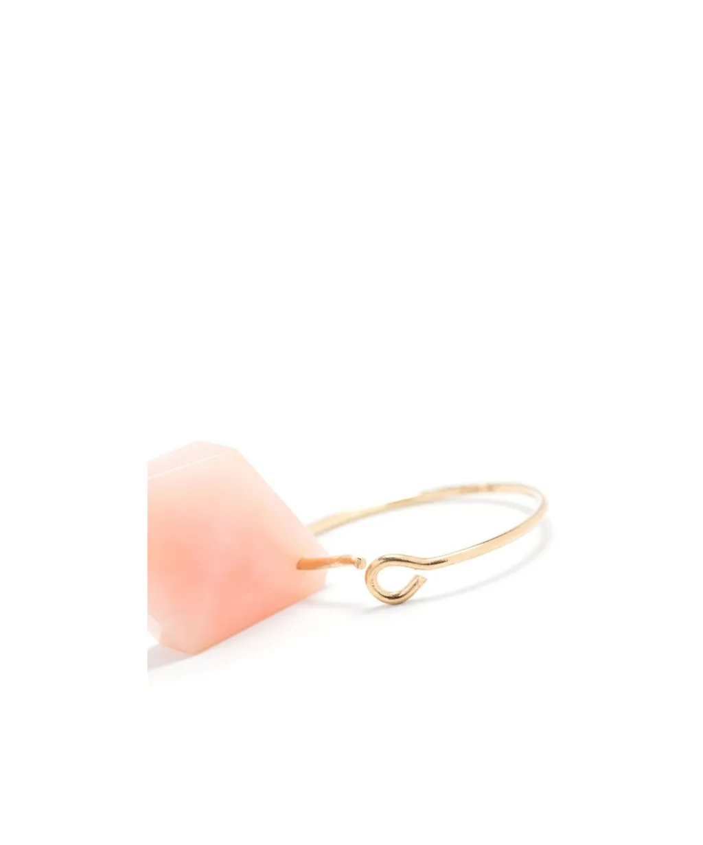 18Kt Yellow Gold Rombo Opal Earring