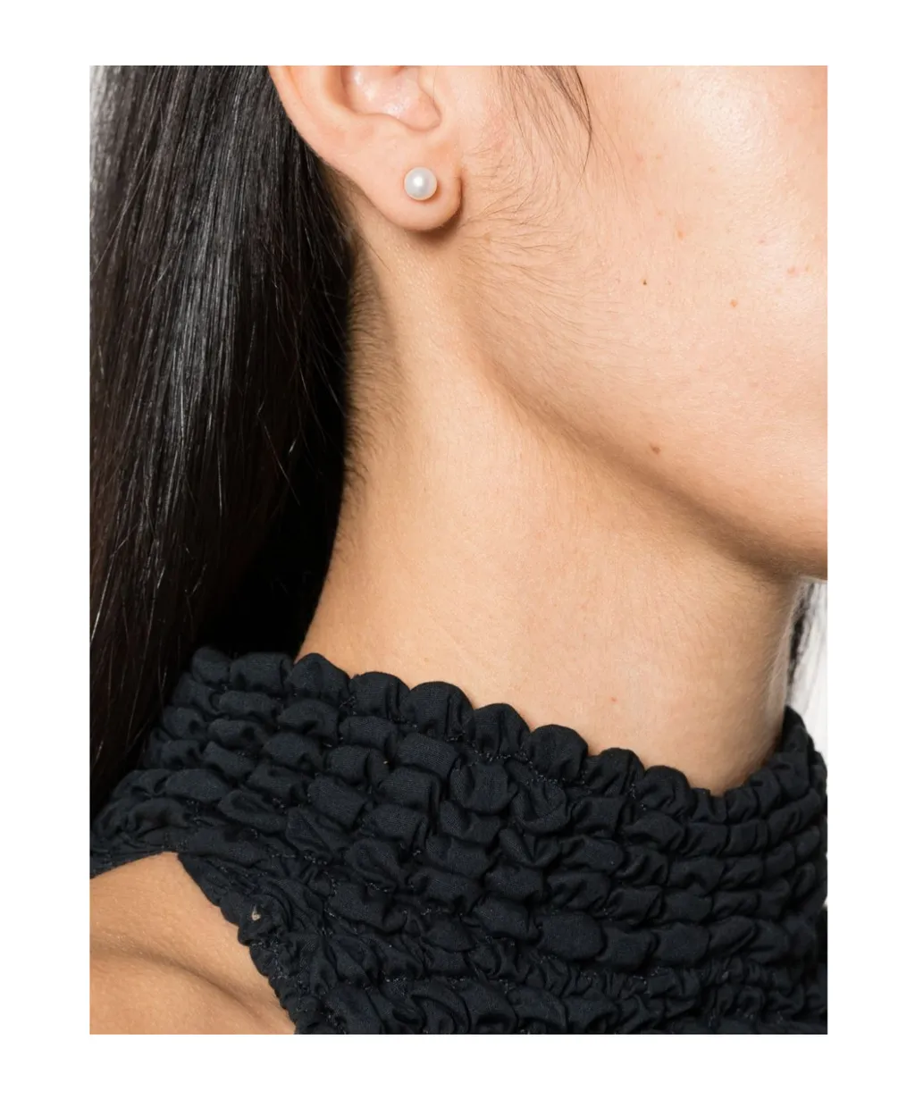 Mono Perla Baguette Citrine And Pearl Earrings