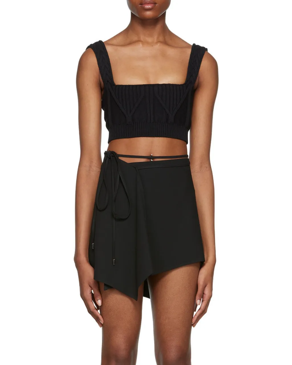 Twisted Knitted Halter Vest