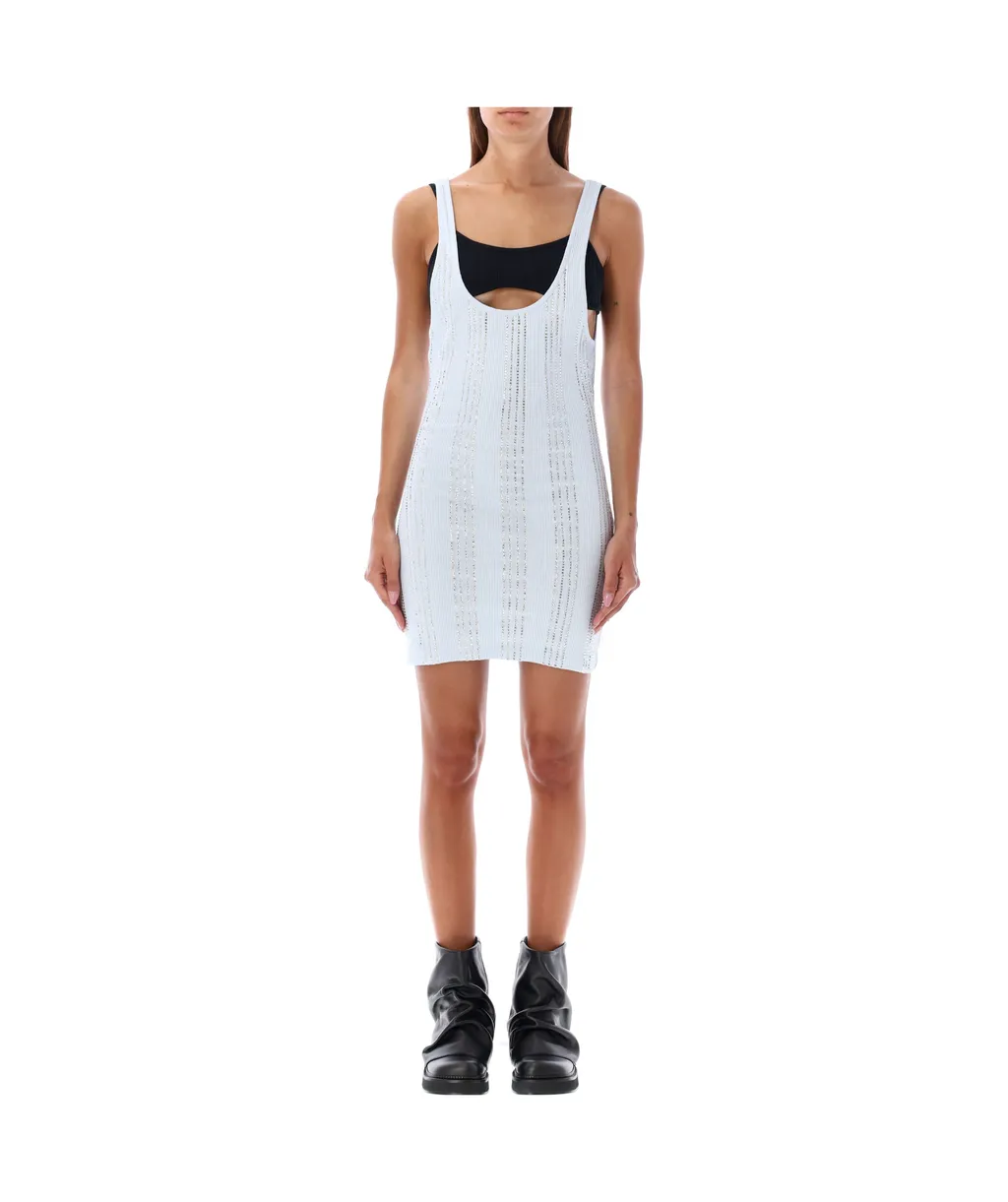 Double Layered Ribbed Mini Dress