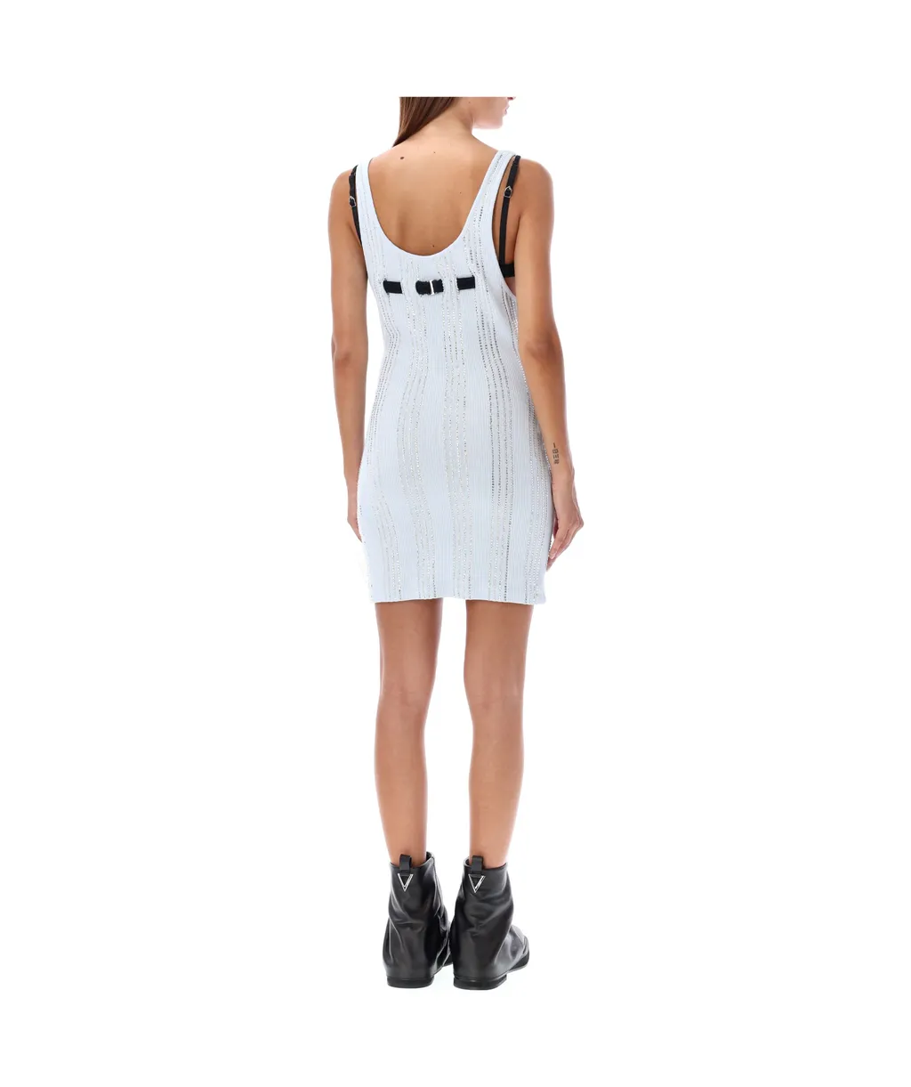 Double Layered Ribbed Mini Dress