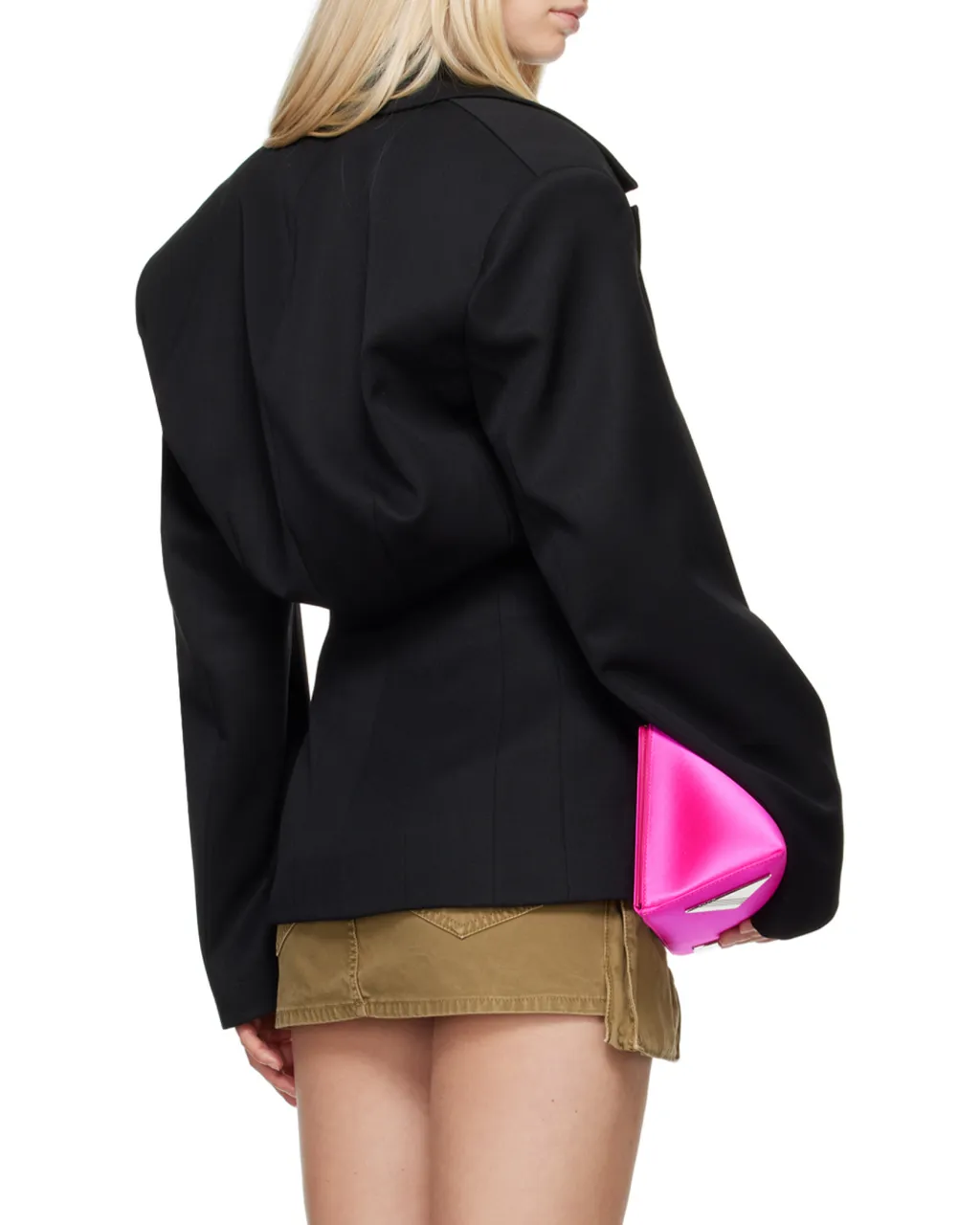 Single-Breasted Gabardine Blazer