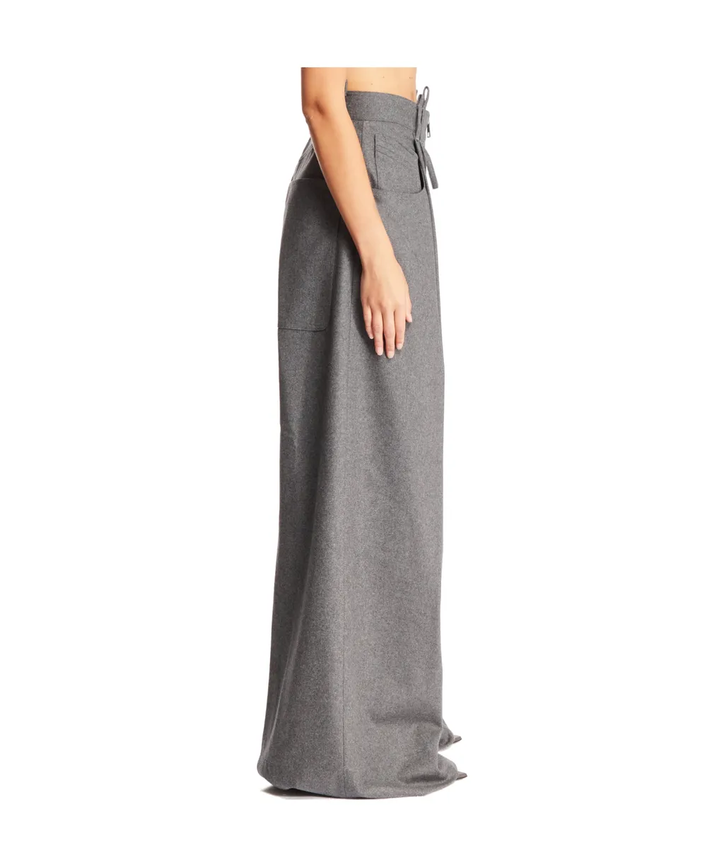 High-Waisted Wide-Leg Trousers