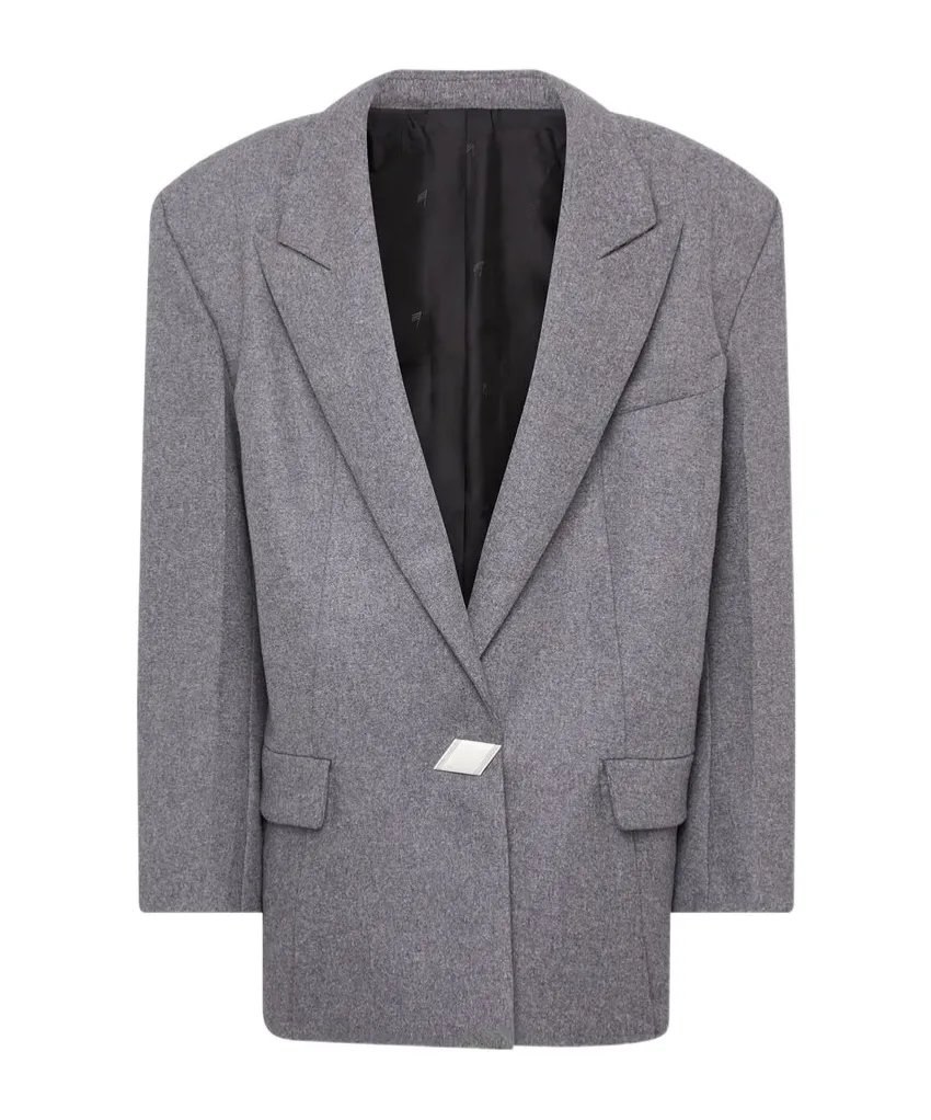 Single-Breasted Oversized Blazer