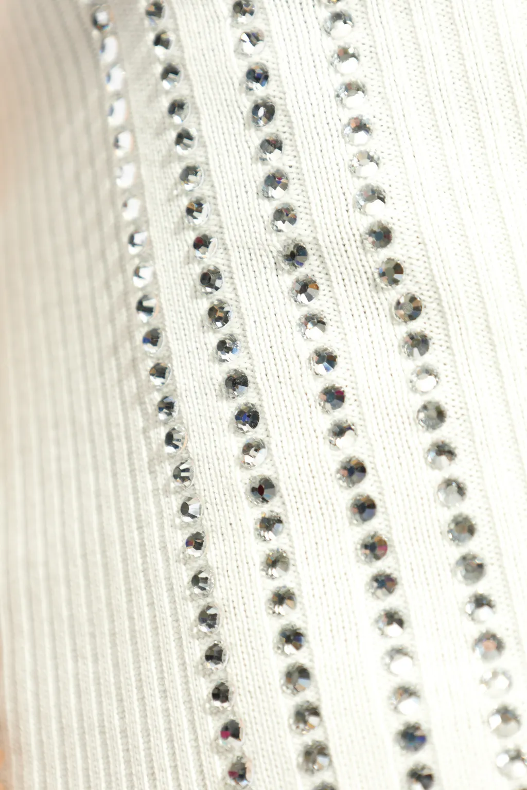 Embellished Double Layered Ribbed Top