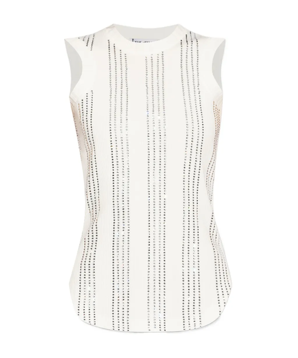 Reese Embellished Ribbed Top