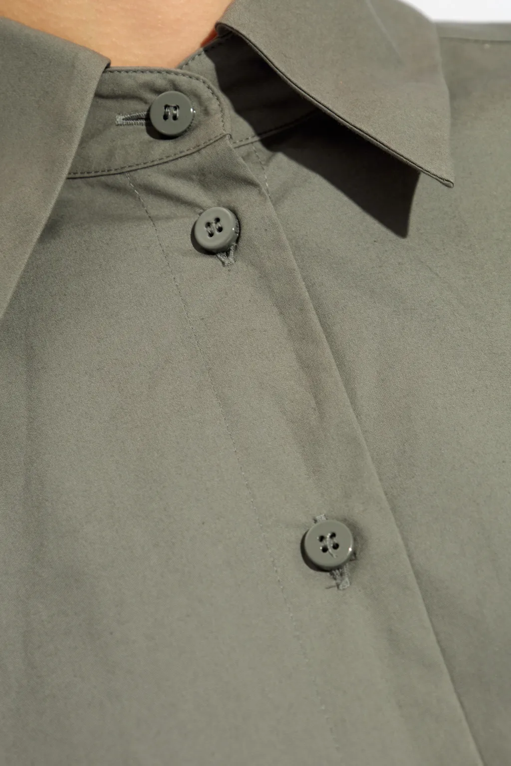 Asymmetric Mini Shirt Dress