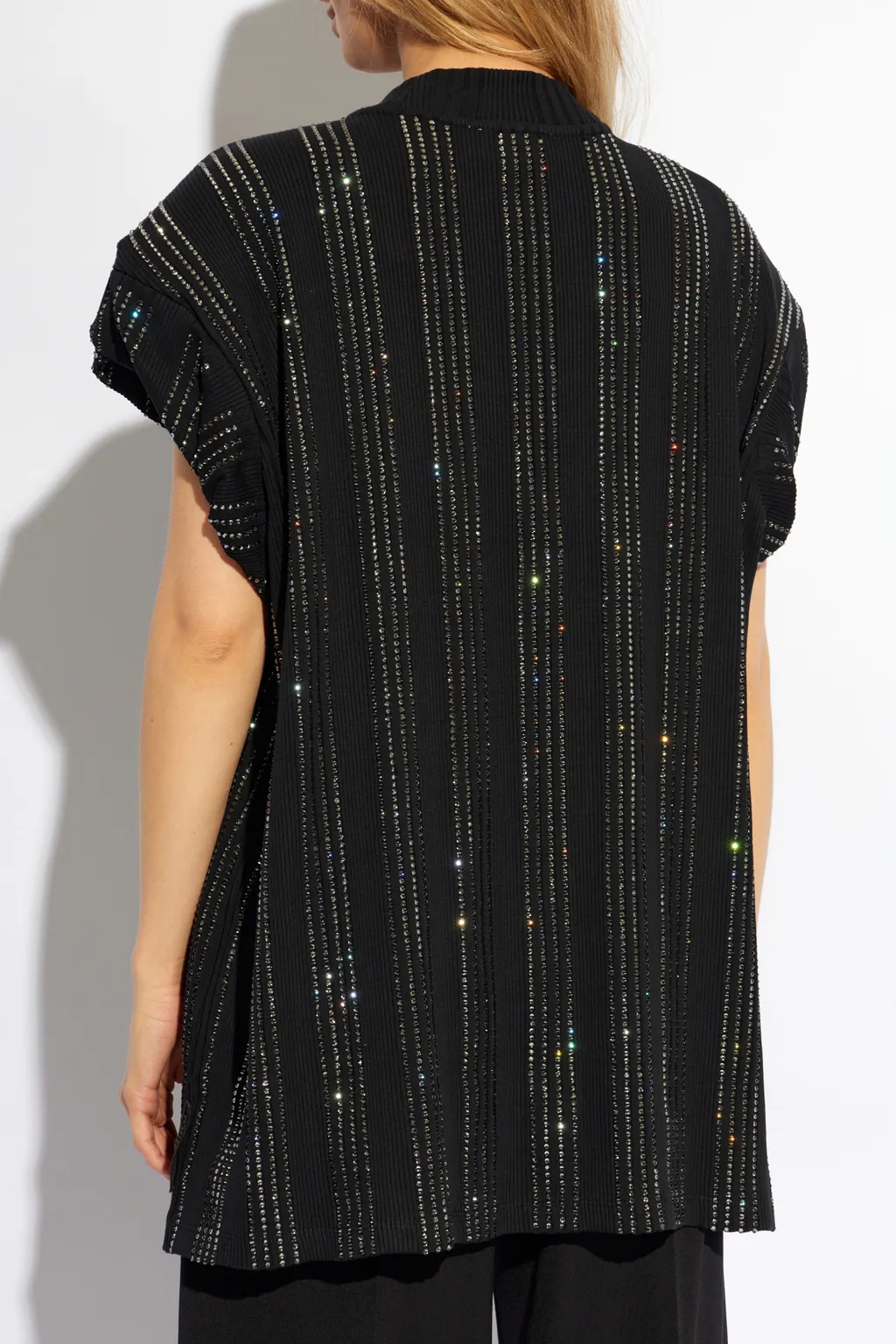 Laurie Embellished Ribbed T-Shirt
