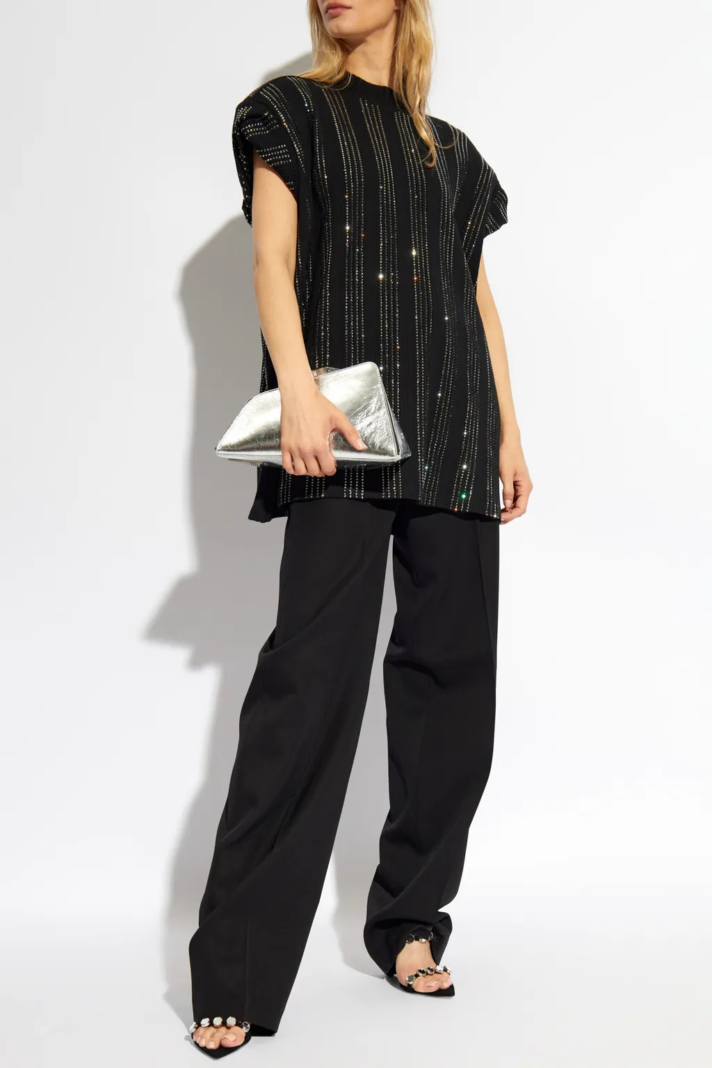 Laurie Embellished Ribbed T-Shirt
