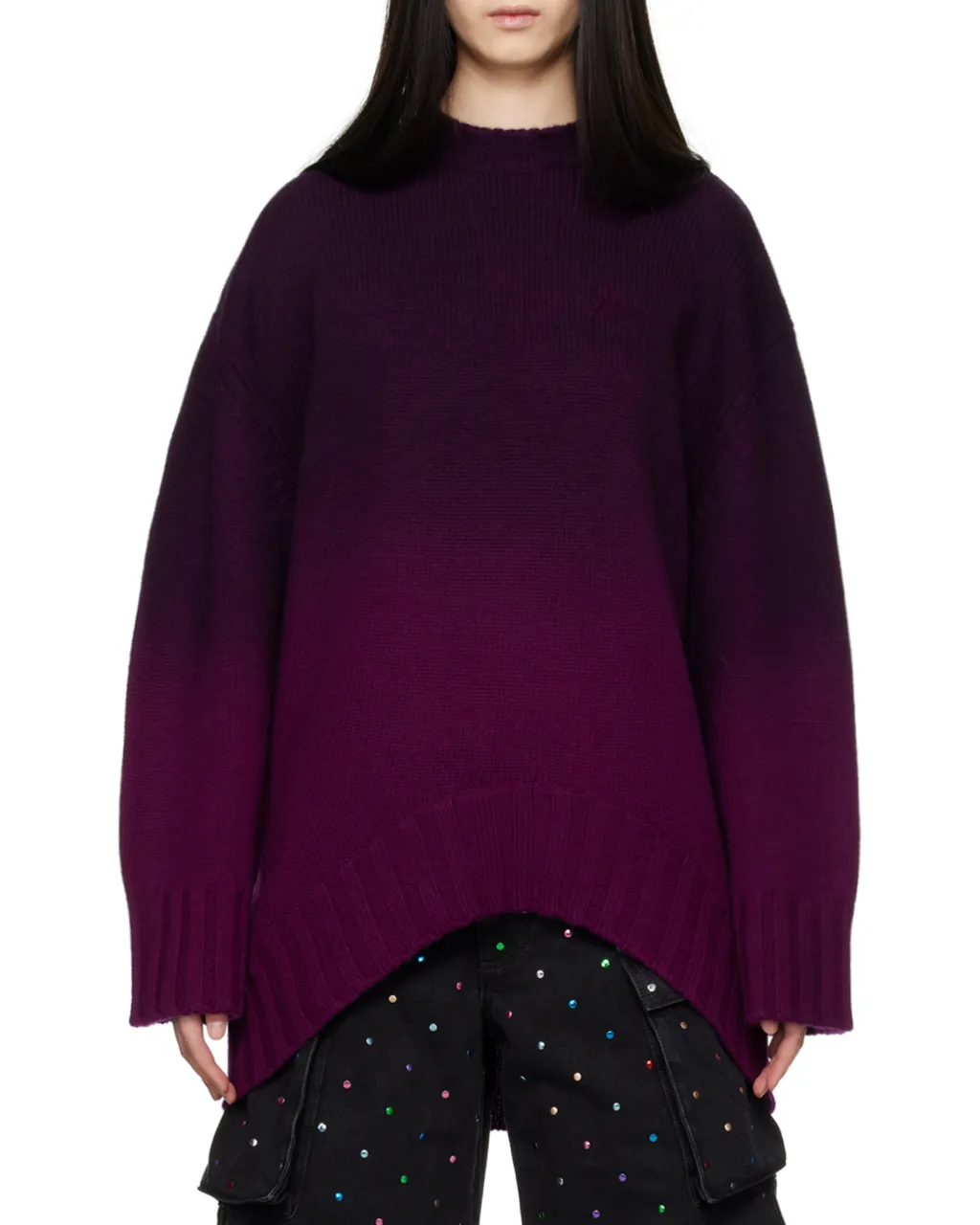Ombre-Effected Knitted Jumper