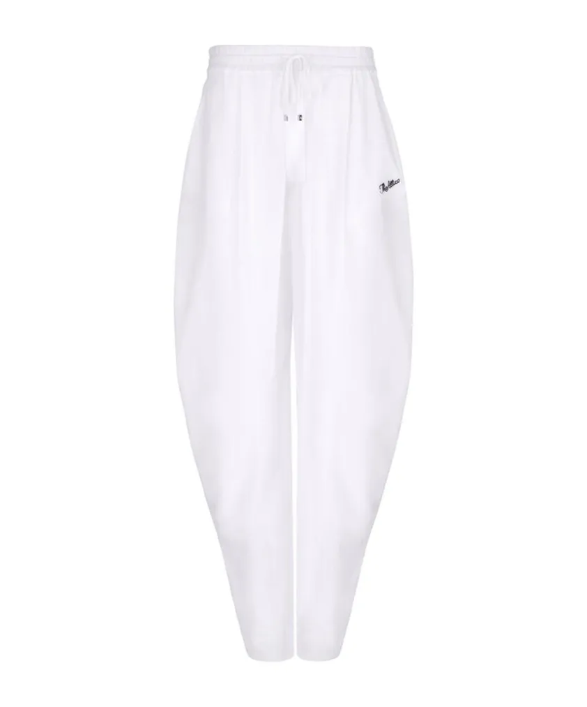 Logo-Embroidered Semi-Sheer Trousers
