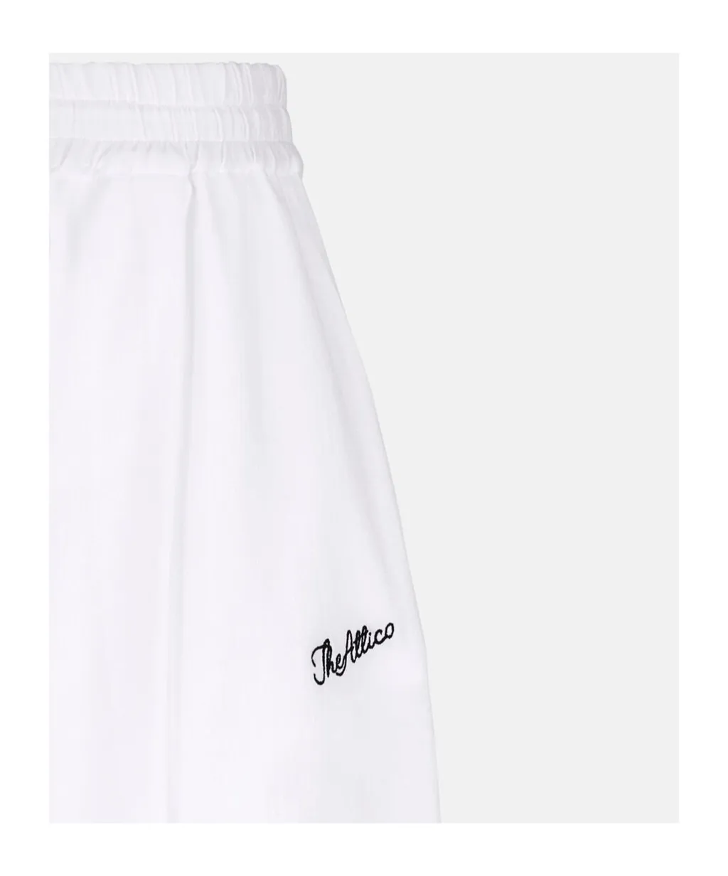 Logo-Embroidered Semi-Sheer Trousers