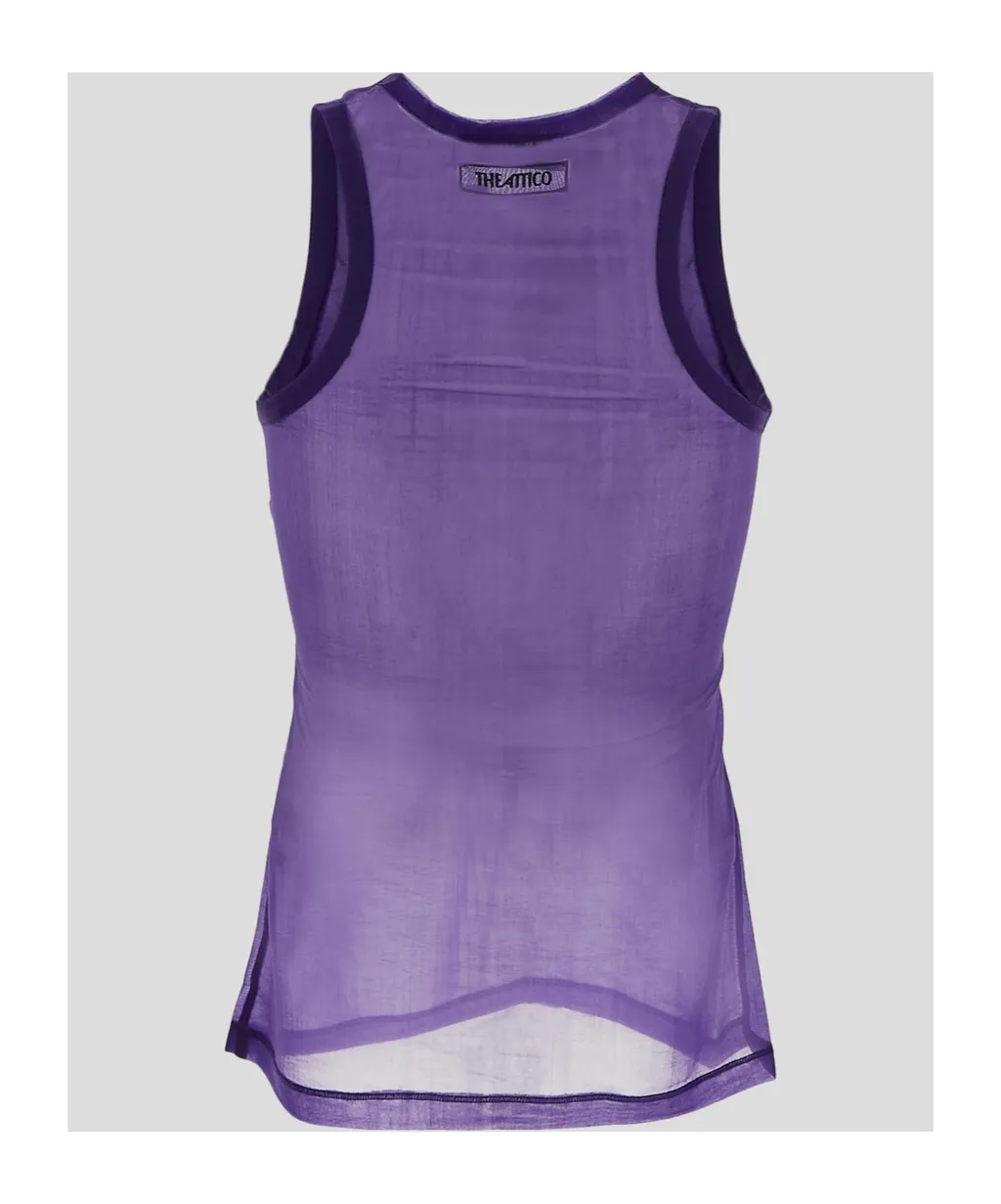 Sleeveless Crewneck Tank Top