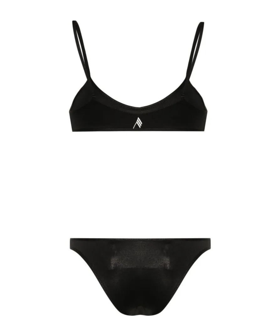 Logo Printed Bikini Set