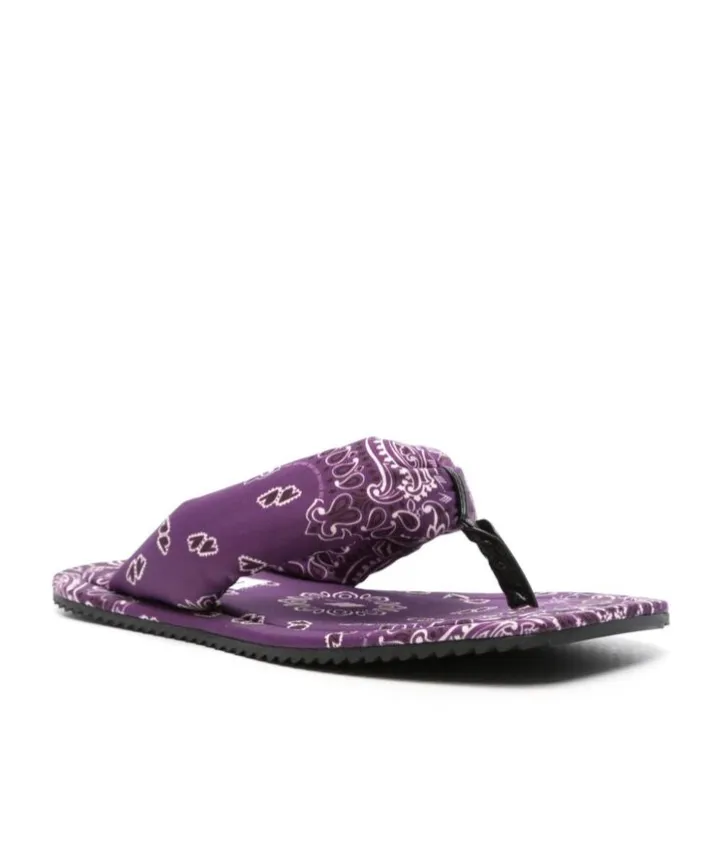 Bandana Printed Thong Strap Slides