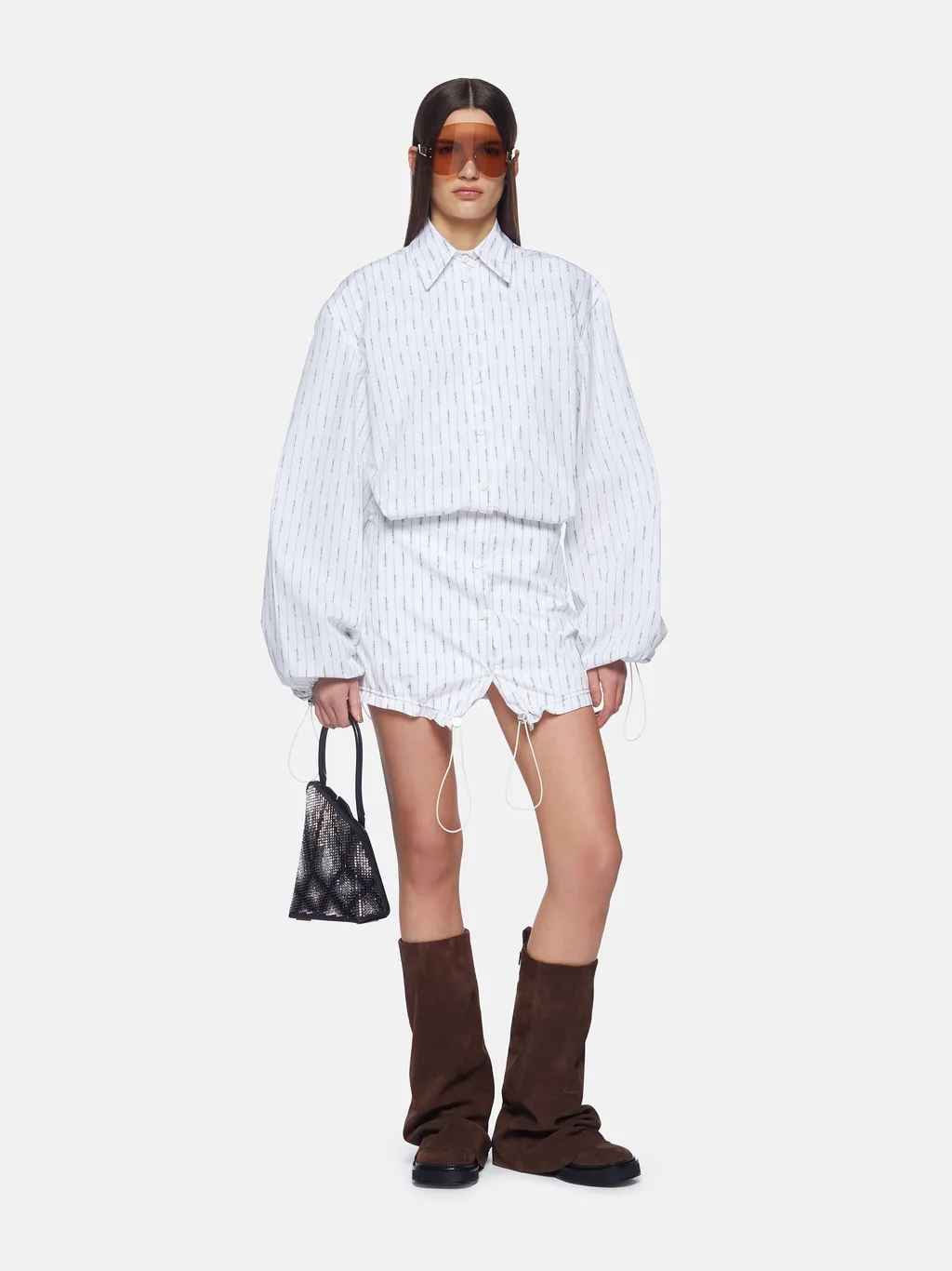 Striped Shirt Dress