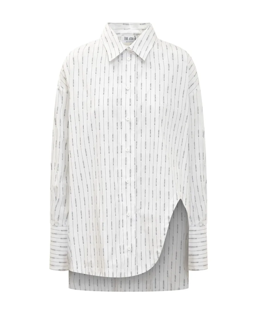 Striped Asymmetric Shirt