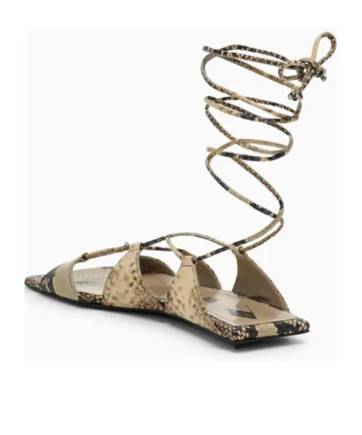 Renee Embossed Strapped Sandals