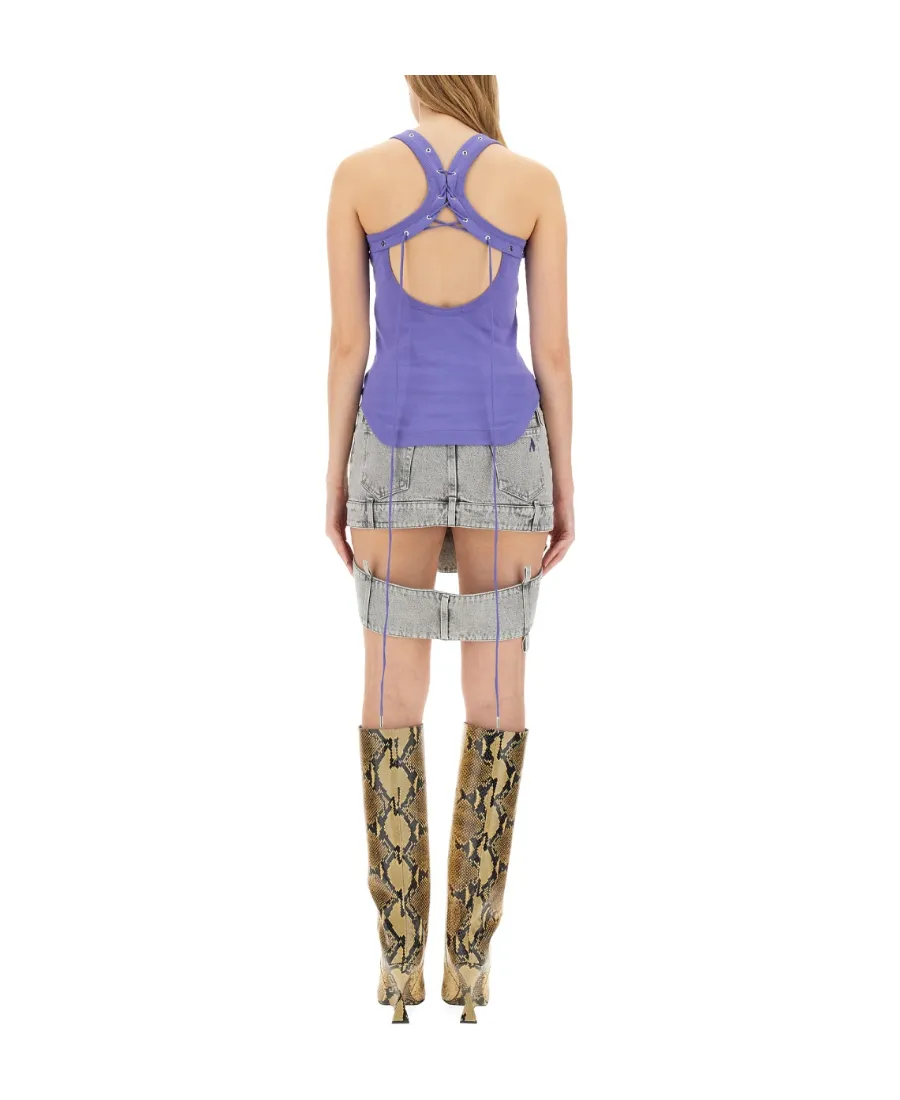 Eyelet Tank Top