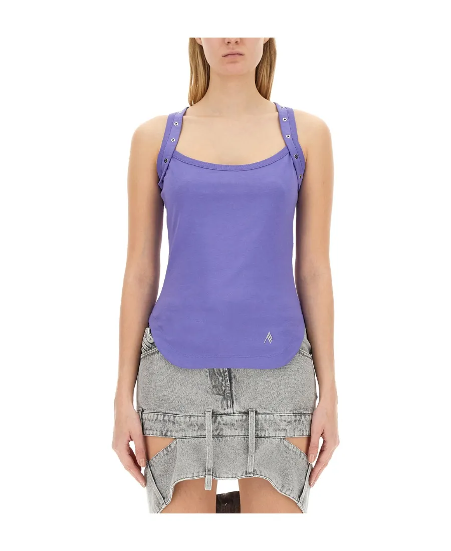 Eyelet Tank Top