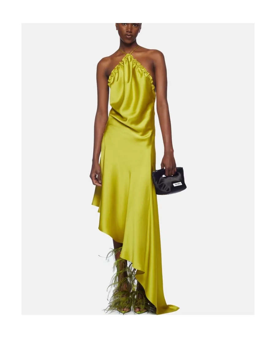 Ruched Open Back Midi Dress