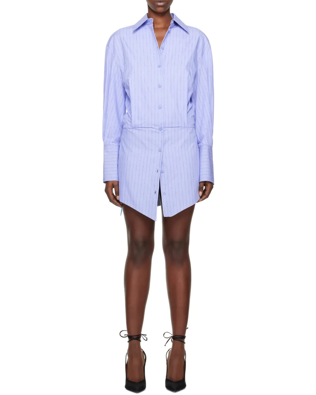 Sylvie Striped Shirt Mini Dress