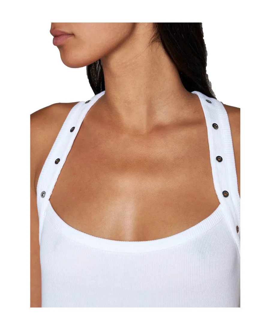 Race Back Ribbed Tank Top
