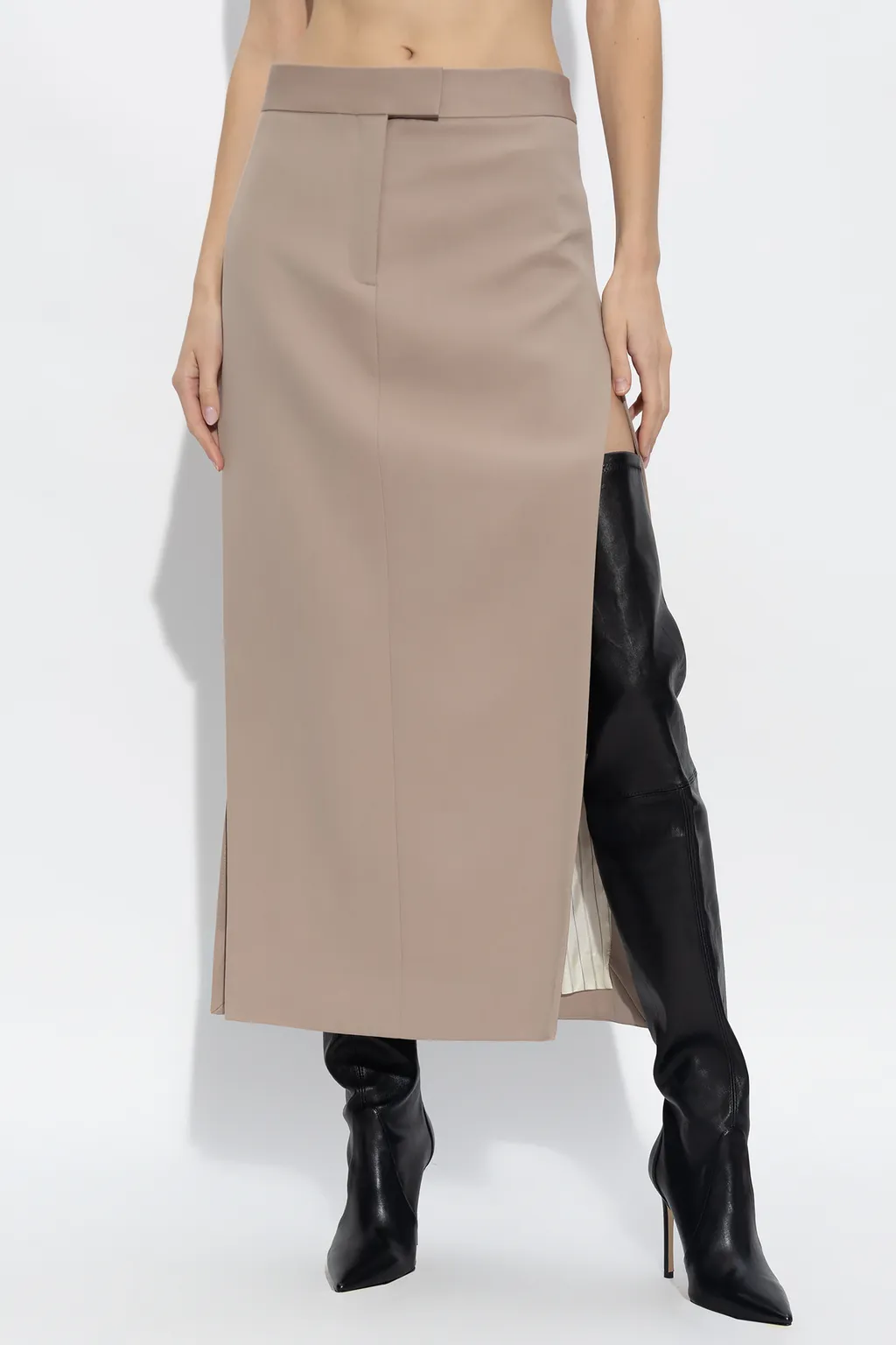 Side Slit Midi Skirt