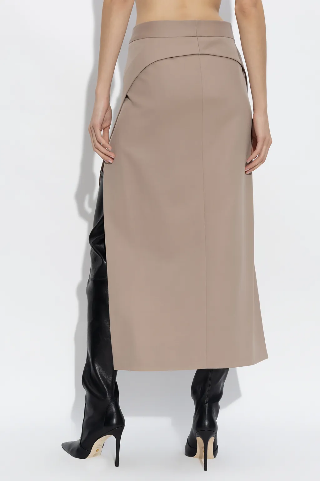 Side Slit Midi Skirt