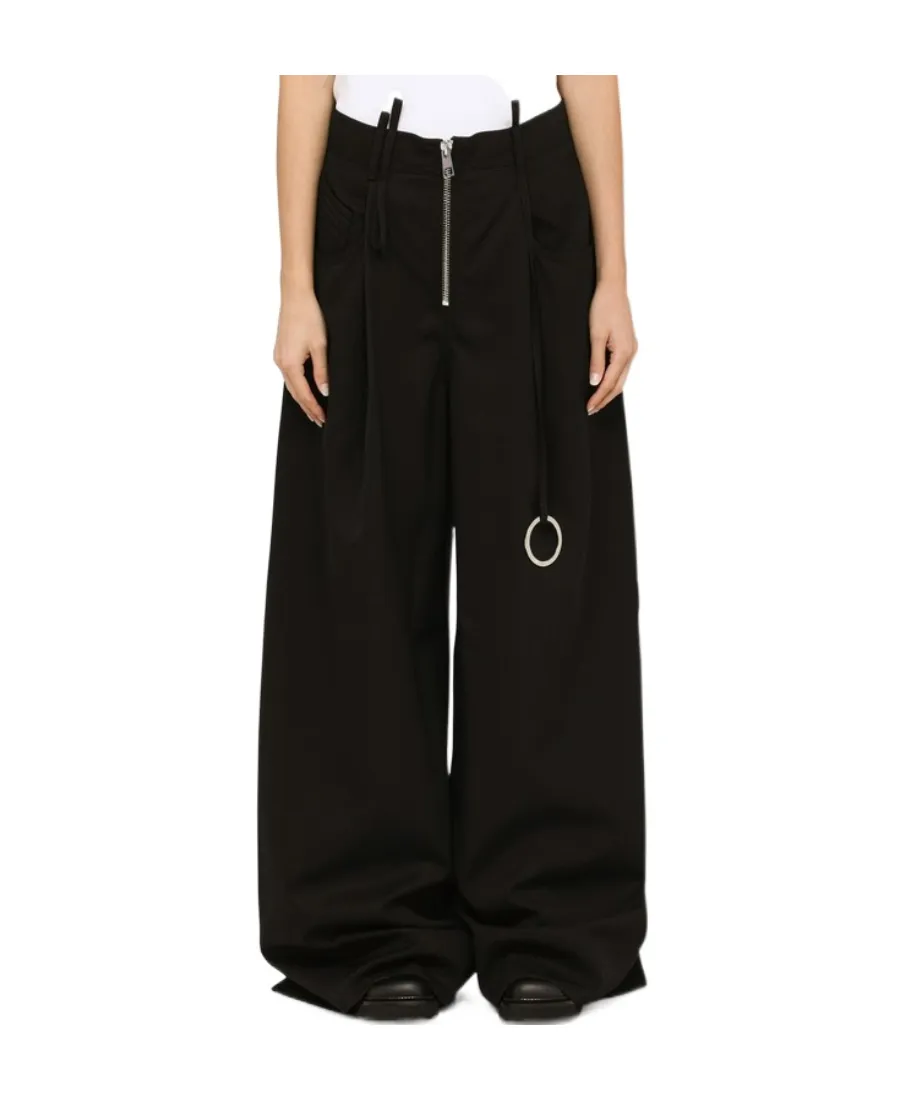 Large Silhouette Wool Trousers