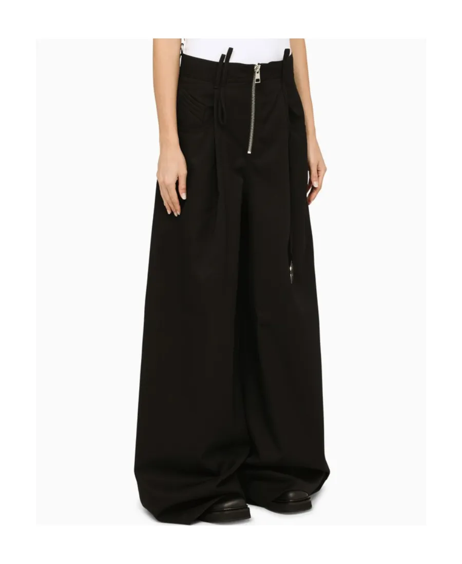 Large Silhouette Wool Trousers