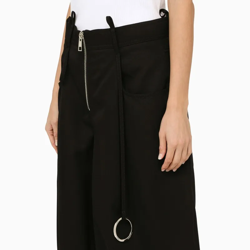 Large Silhouette Wool Trousers