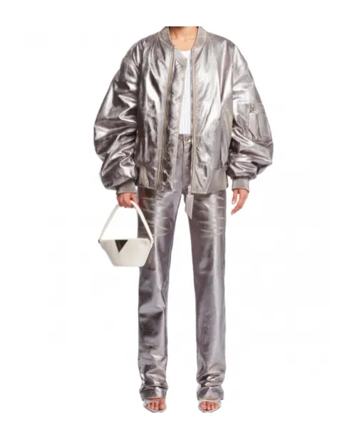 Leather Bomber Jacket