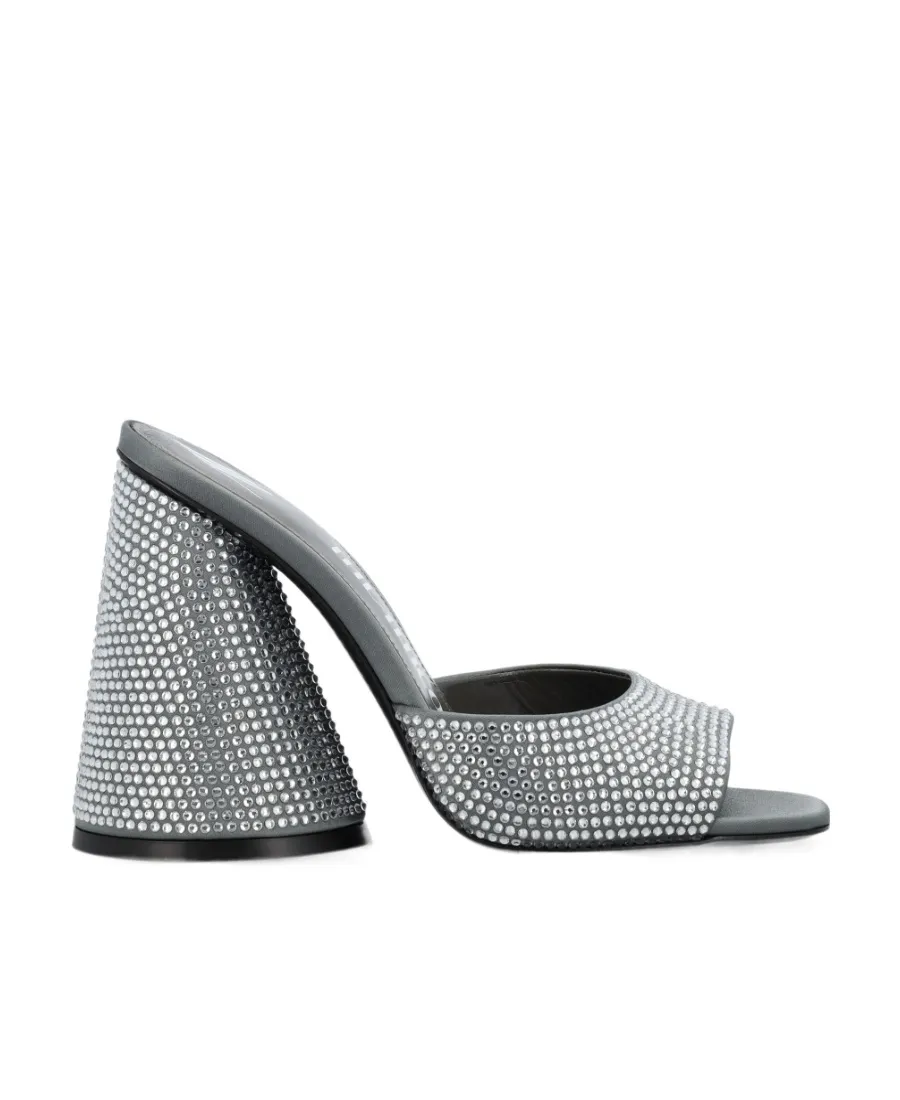 Square-Headed High-Heeled Sandals